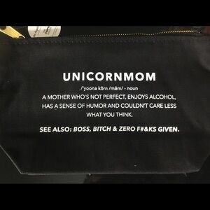 Unicorn Mom Makeup Pouch